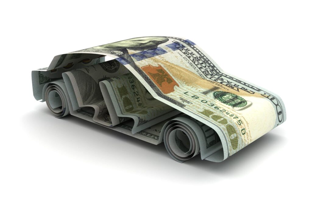 car refinance - car made with money